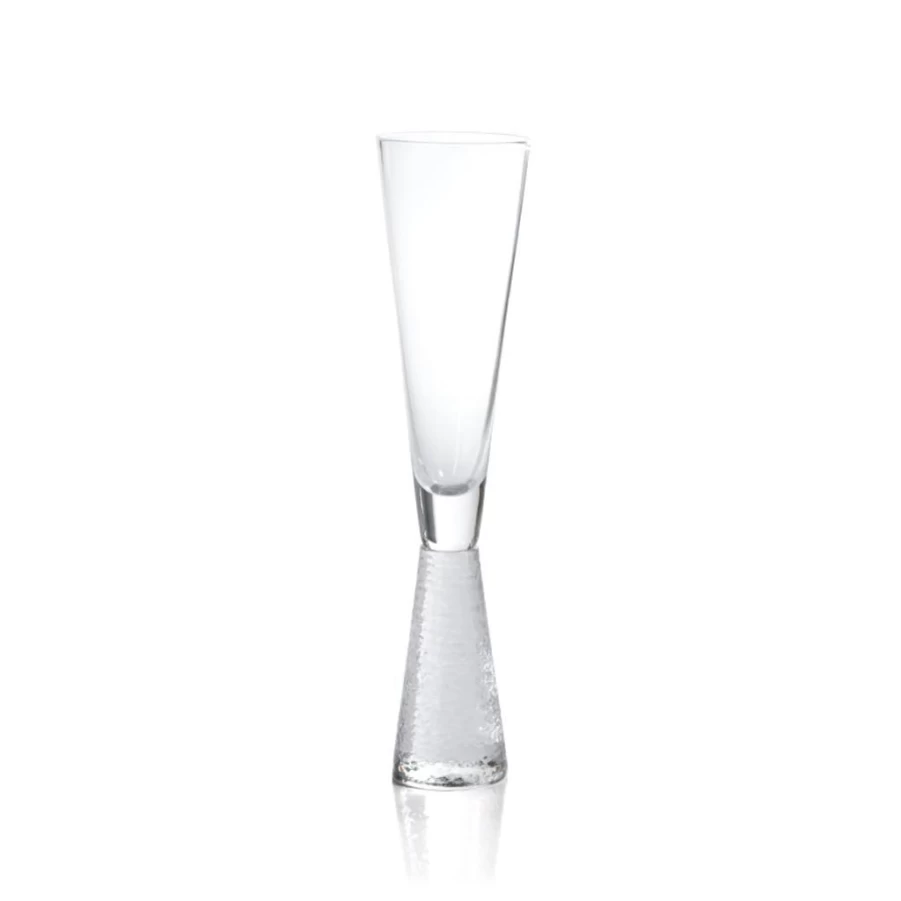 Barware | Slate Hammered Glass Champagne Flute SLATE
