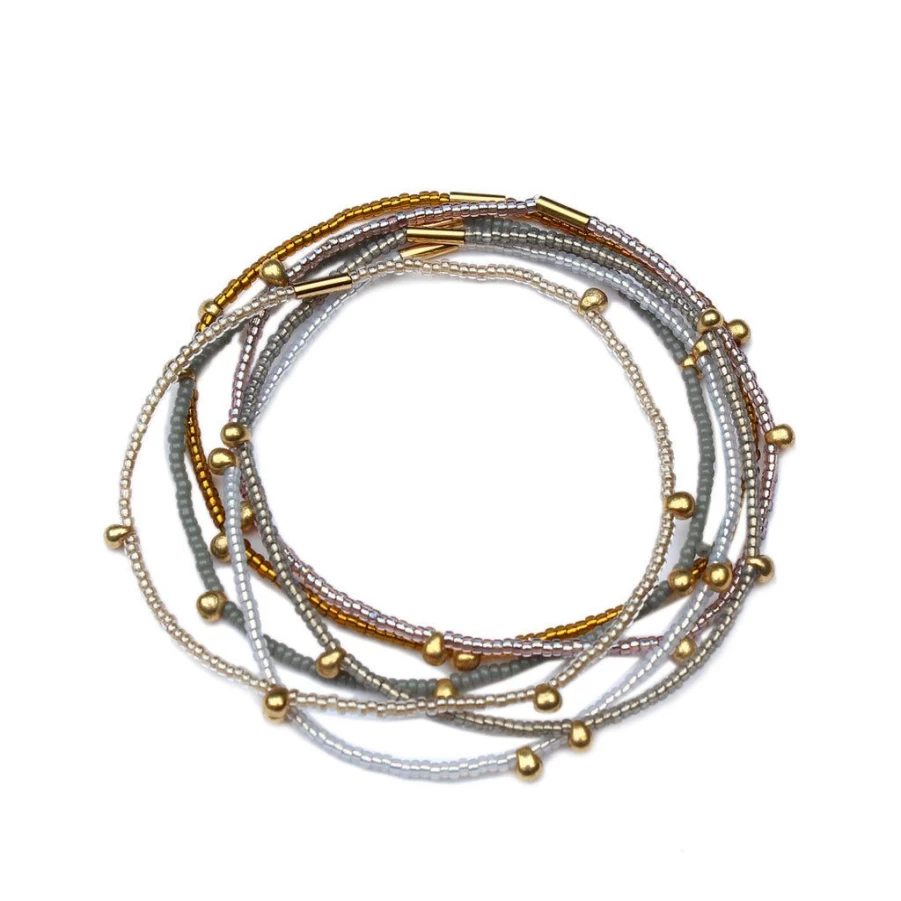 Bracelets | 6-Stack Cali Bracelet SLATE