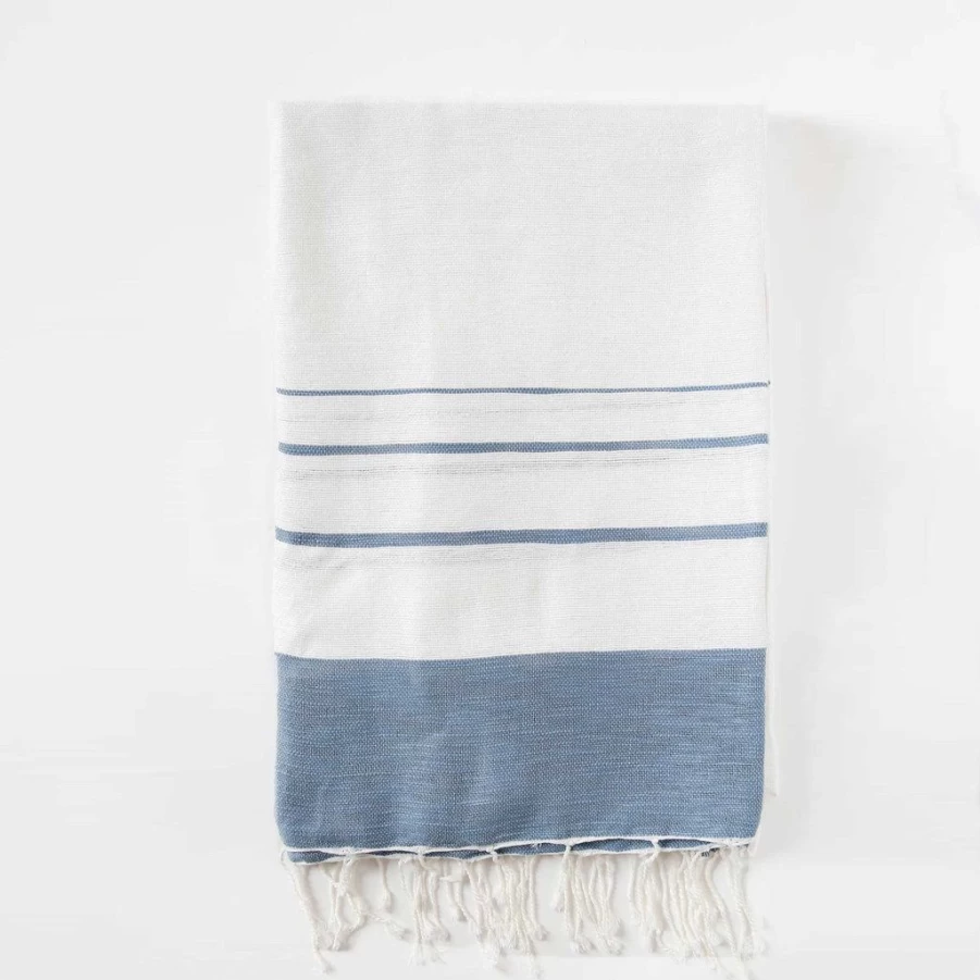 Textiles | Gradation Striped Throw SLATE