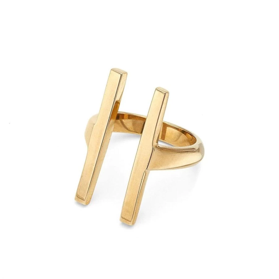 Rings | Double Bar Ring SLATE