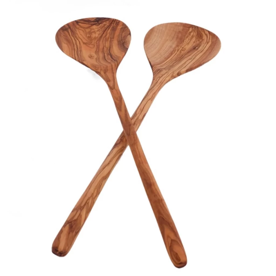 Serveware | Olive Woodsalad Set SLATE