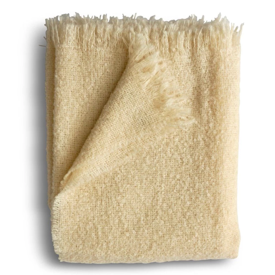 Textiles | Evangeline Evangeline Mohair Boucle Throw SLATE