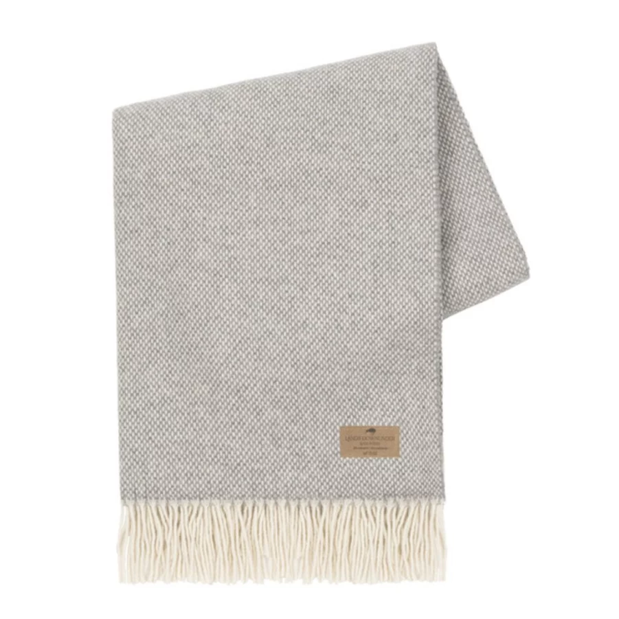 Textiles | Basketweave Cashmere Throw SLATE