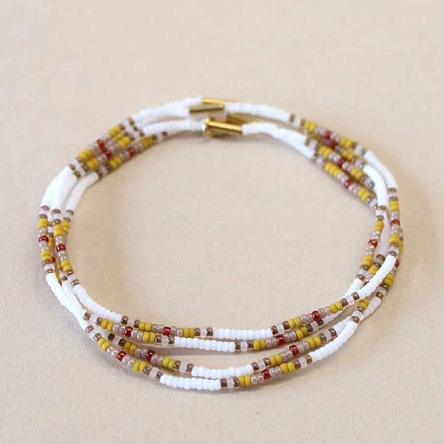 Bracelets | 4-Stack Beaded Bracelet SLATE