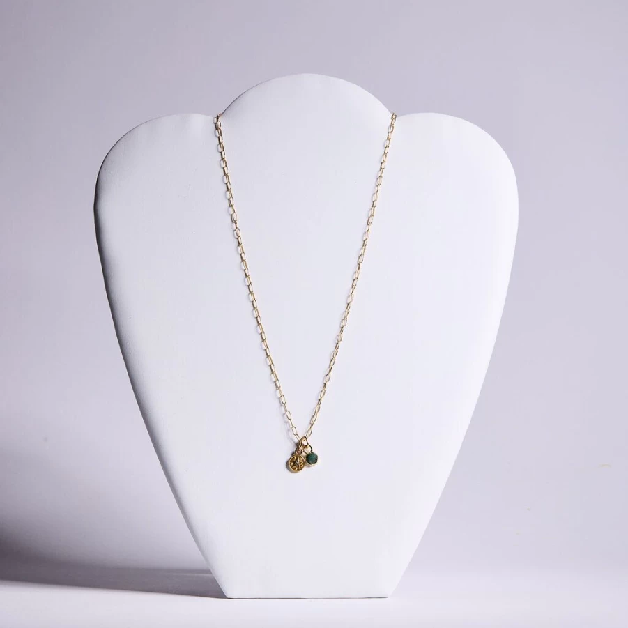Necklaces | Duo Charm Necklace SLATE