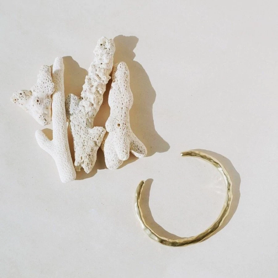 Bracelets | Hammered Band Cuff Bracelet SLATE