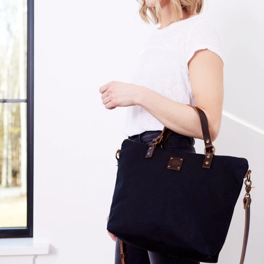 Shoulder Bags & Crossbodys | Red House Red House Waxed Canvas Crossbody Day Bag SLATE