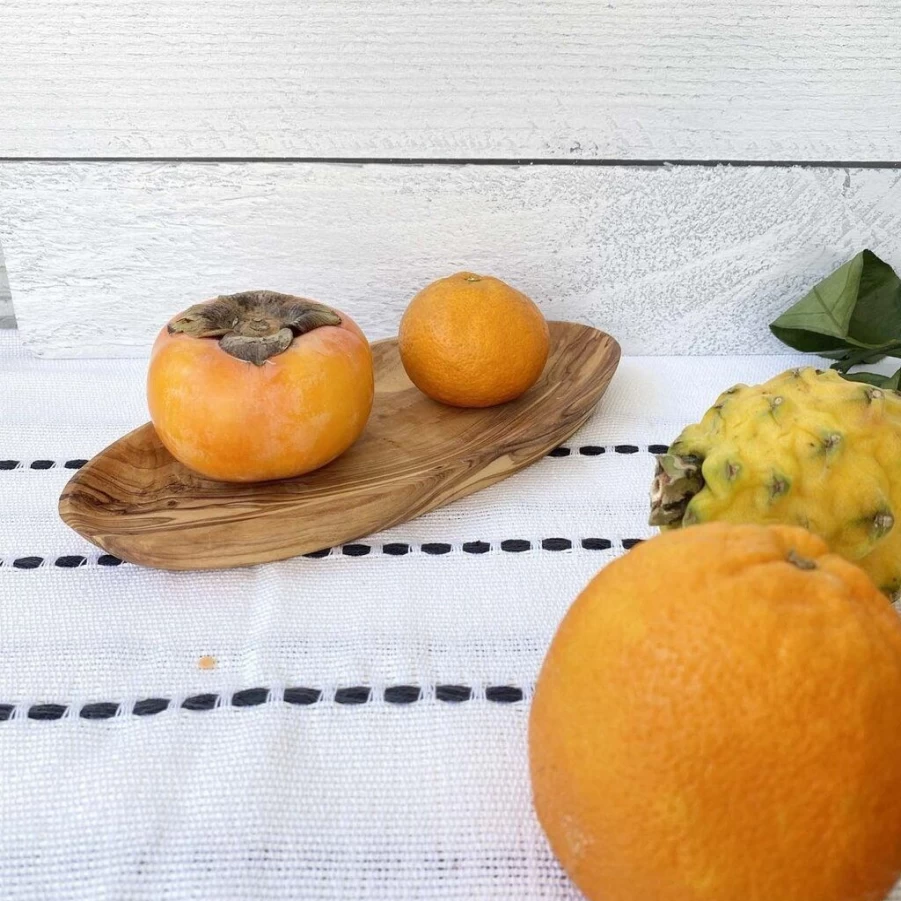 Serveware | Olive Wood Oval Dish SLATE