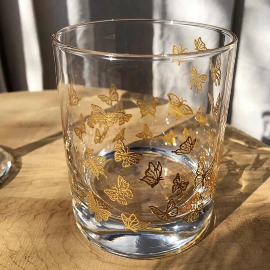 Barware | Hand-Painted Drinking Glass SLATE
