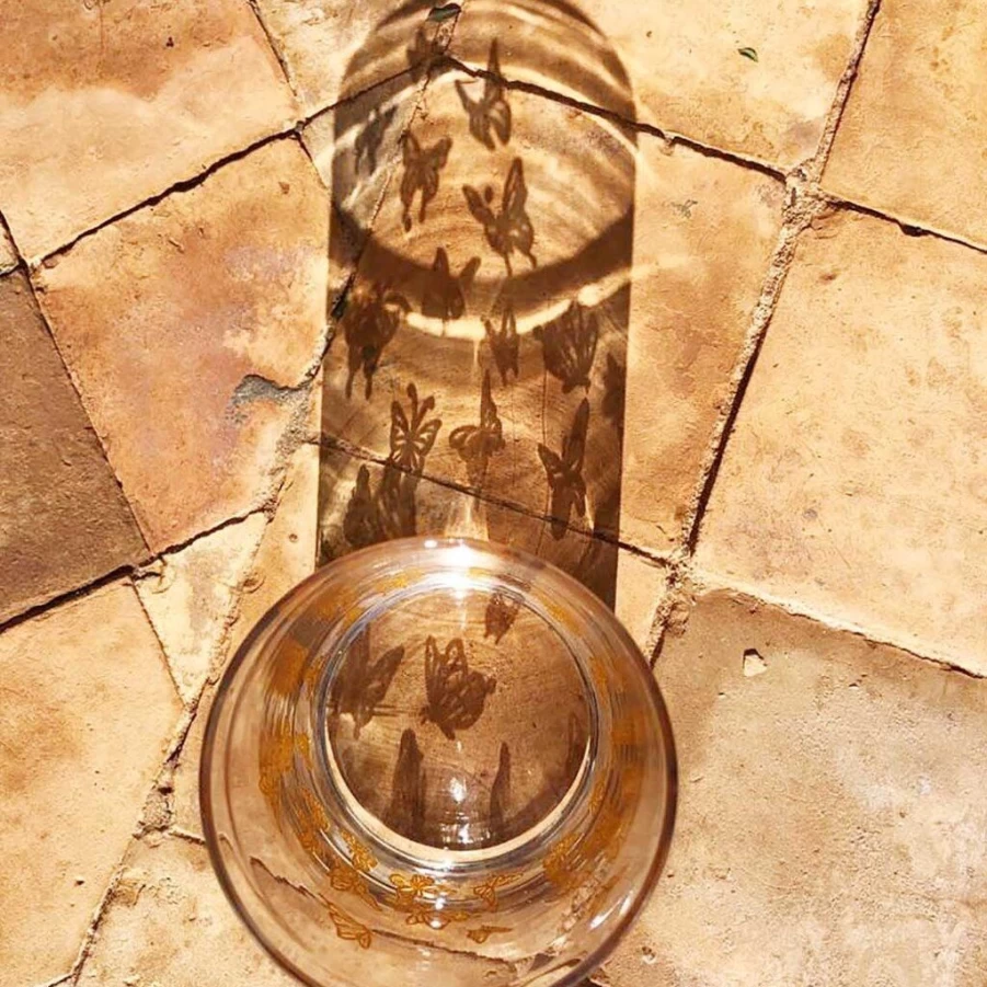 Barware | Hand-Painted Drinking Glass SLATE