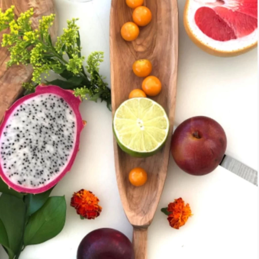 Serveware | Olive Wood Oval Tapas Dish SLATE