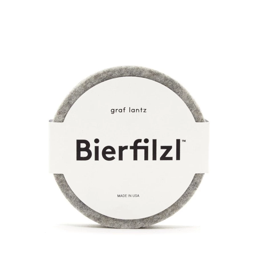 Barware | Graf Lantz Graf Lantz Round Felt Coaster (Set Of 4) SLATE
