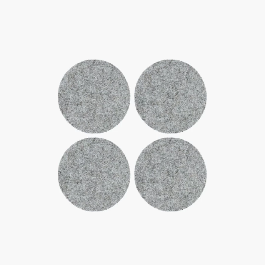 Barware | Graf Lantz Graf Lantz Round Felt Coaster (Set Of 4) SLATE