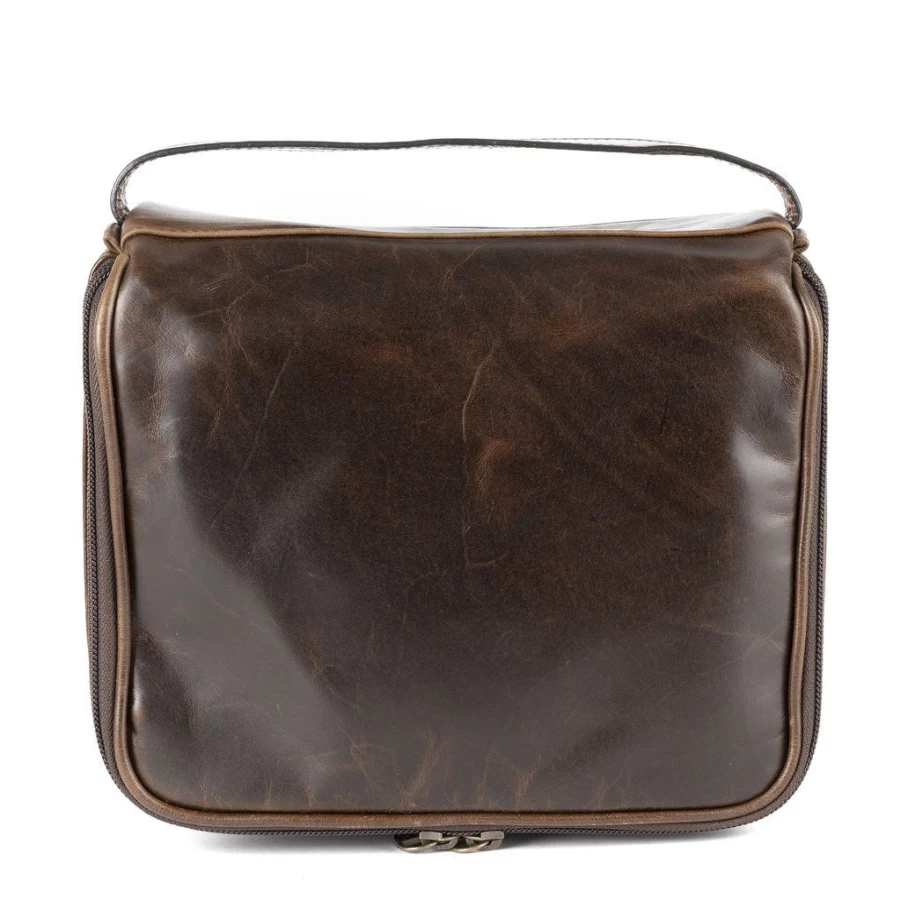 Men'S | Moore & Giles Leather Wash Kit SLATE