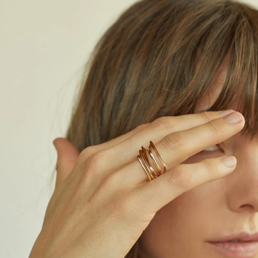 Rings | Laini Stacking Rings SLATE