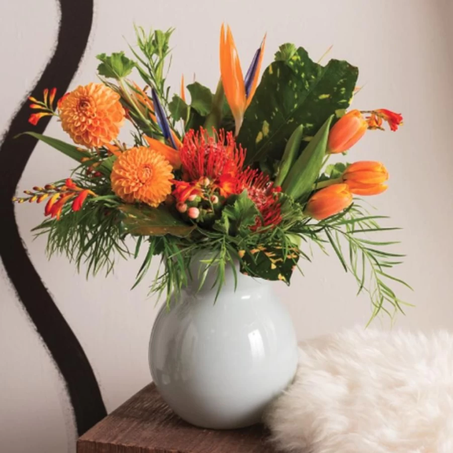 Vases & Planters | Glenda Light Blue Vase SLATE