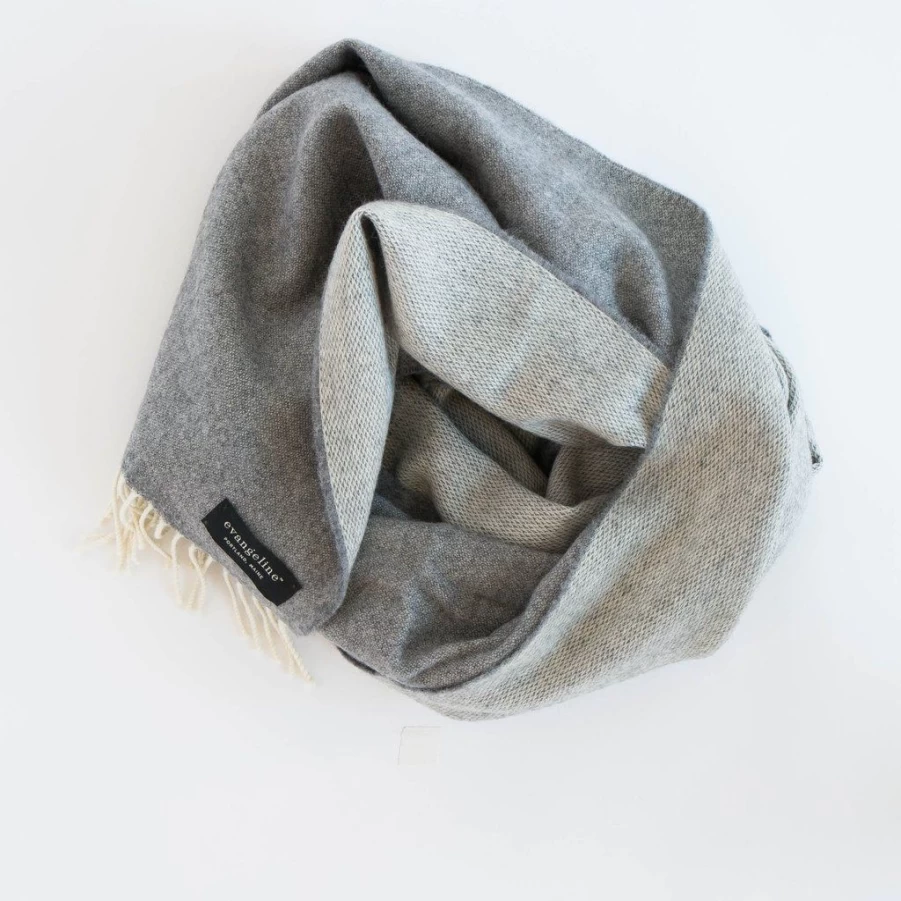Scarves/Hats/Gloves | Evangeline Evangeline Patterned Wearable Wrap SLATE