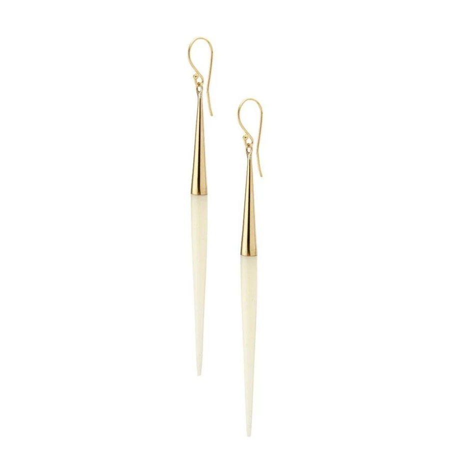 Earrings | Capped Quill Earrings SLATE