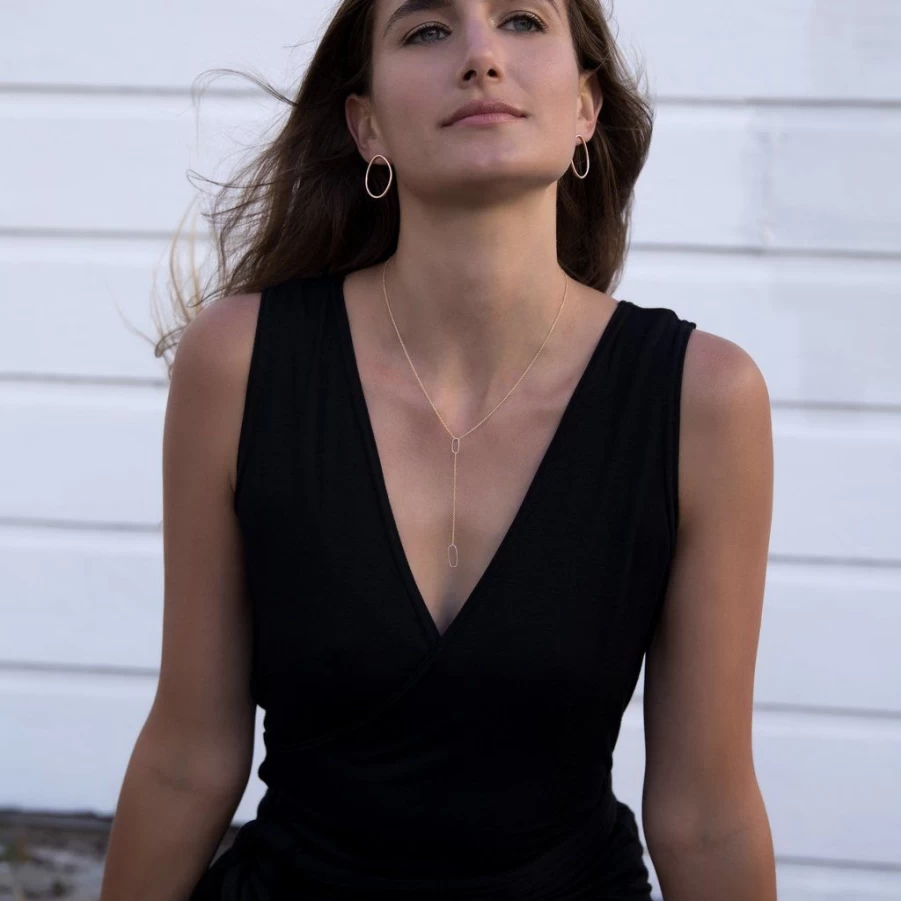 Earrings | Colleen Mauer Designs Pear Stud Gold Earrings SLATE