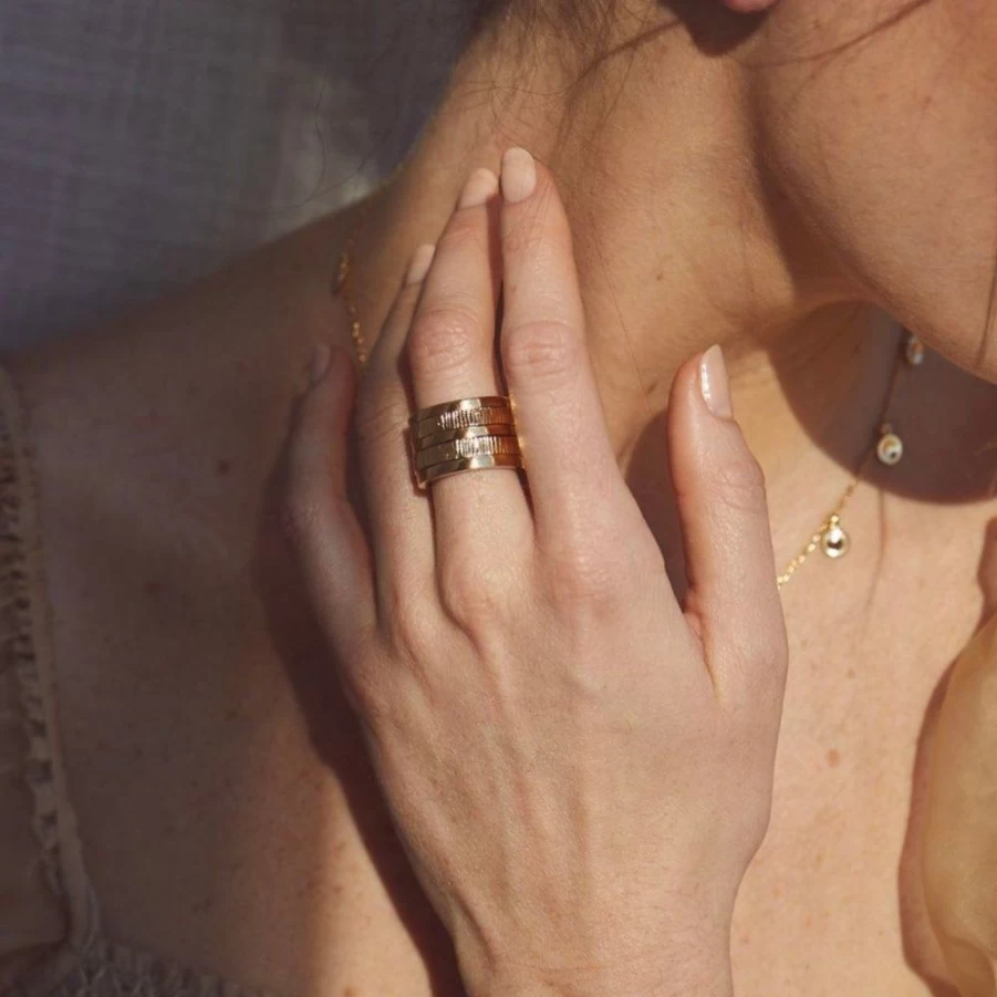 Rings | Meta Spinner Ring SLATE