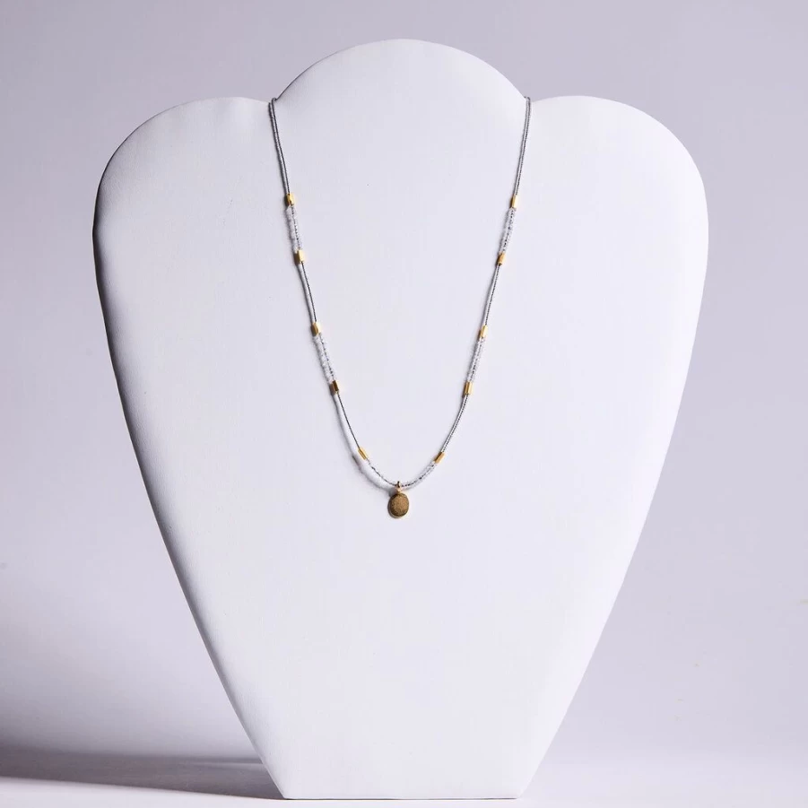 Necklaces | Moonstone Oval Pendant Necklace SLATE
