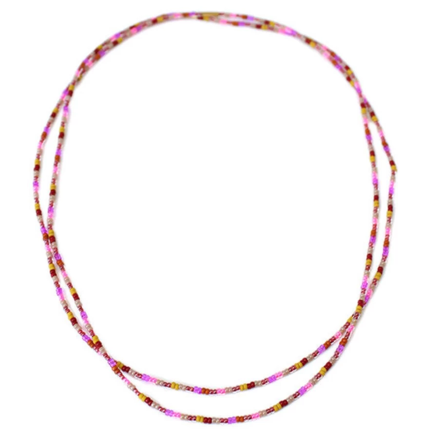 Necklaces | Beaded 2-Stack Choker SLATE