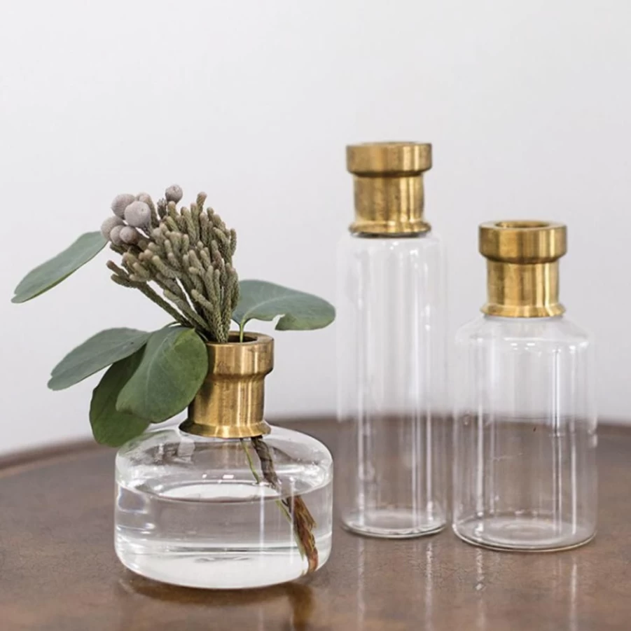 Vases & Planters | Brass Neck Budvase SLATE