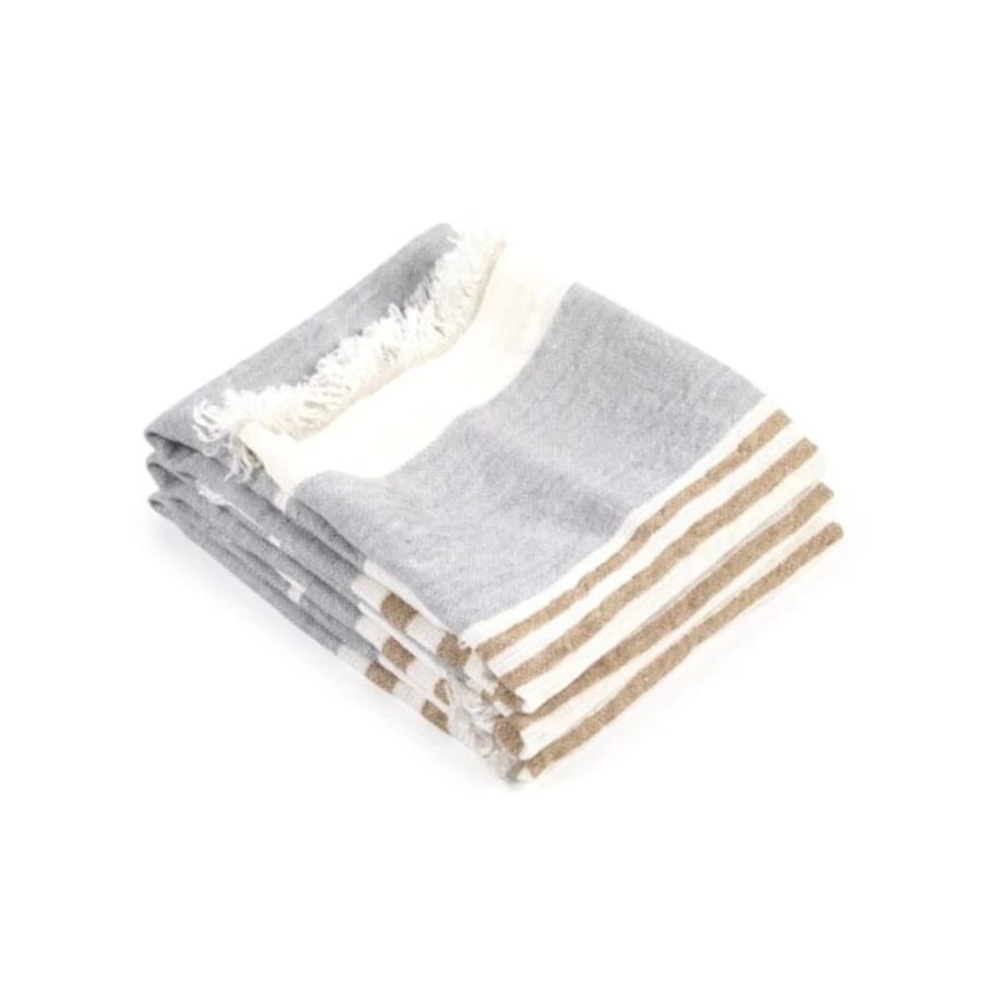 Kitchen Textiles | Libeco Libeco Belgian Linen Guest Towel SLATE