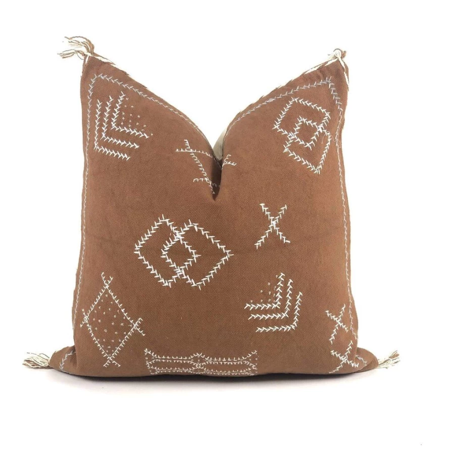 Textiles | Handwoven Moonaj Pillow 20" SLATE