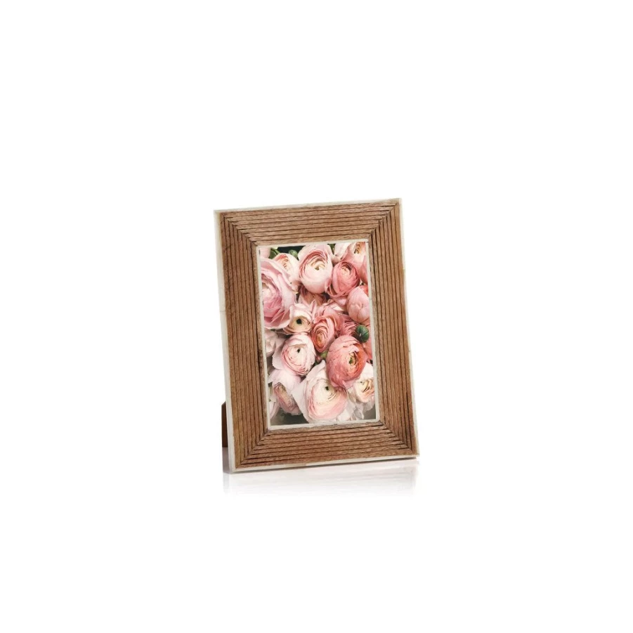 Picture Frames | Slate Wood Frame With White Bone SLATE