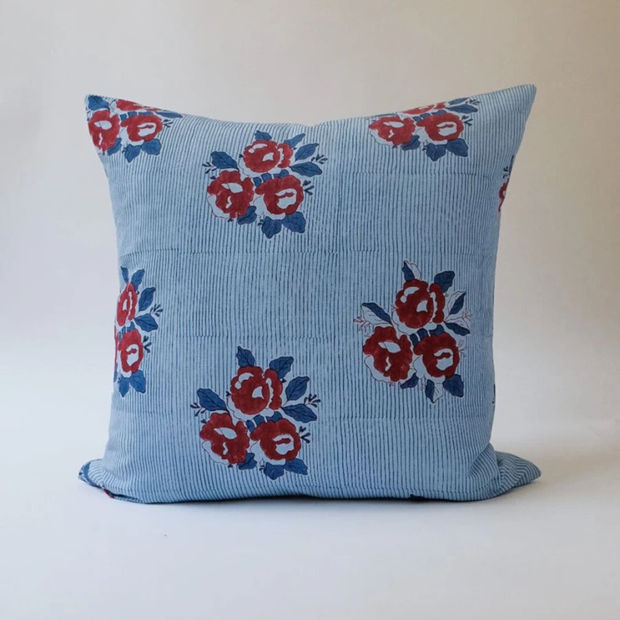 Textiles | Libeco Libeco Mustard Stripe 20" Pillow Cover SLATE