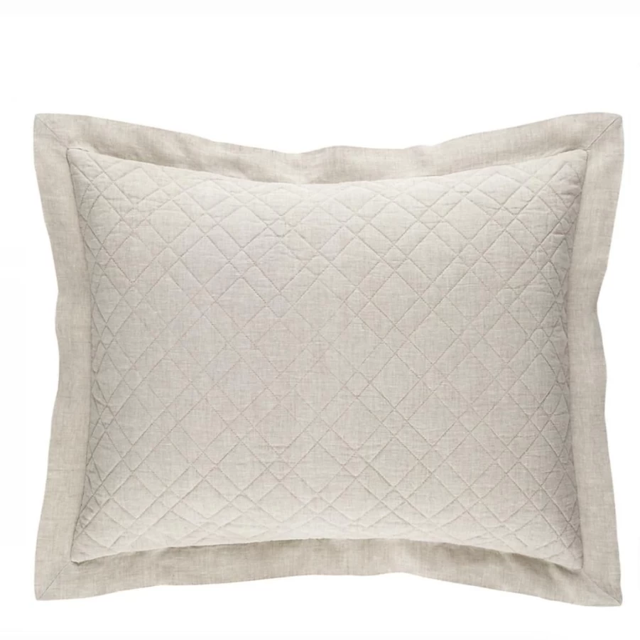 Textiles | Washed Linen Sham SLATE
