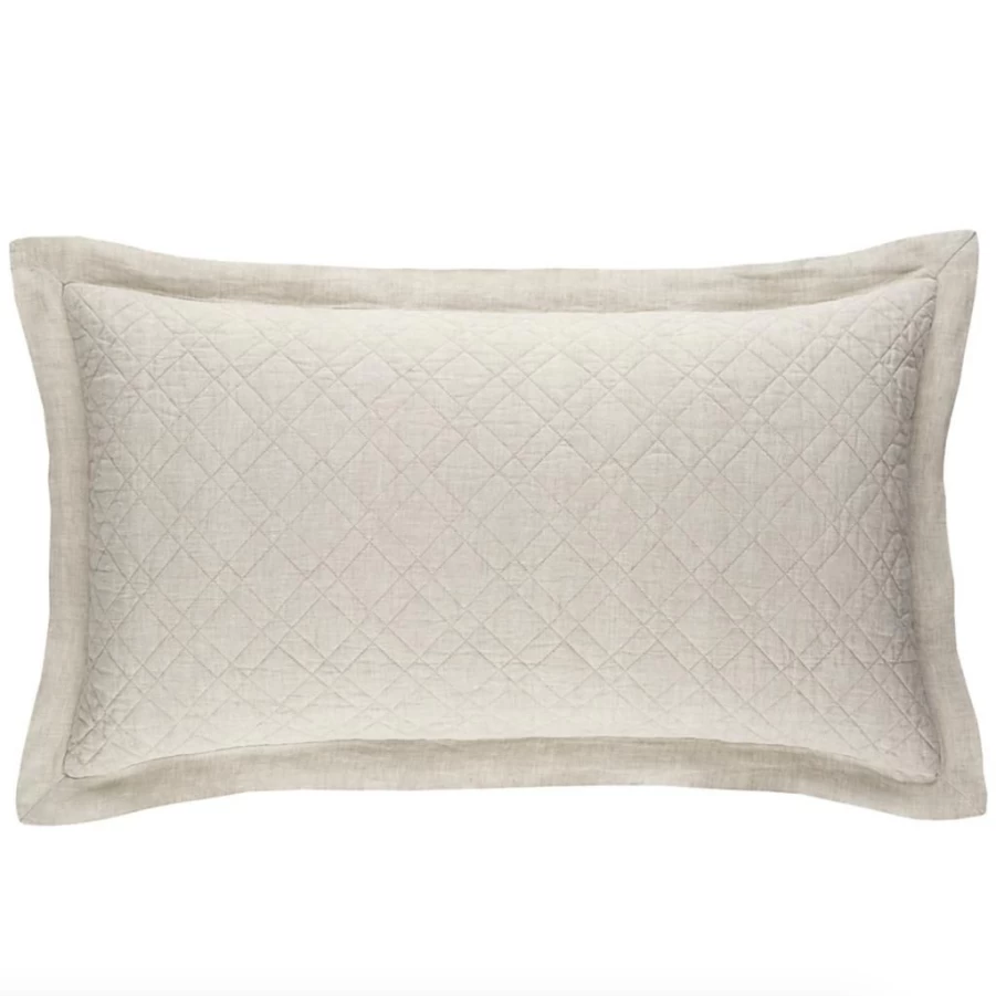 Textiles | Washed Linen Sham SLATE