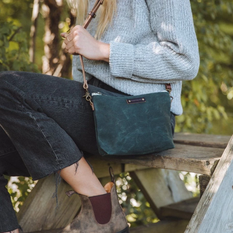 Shoulder Bags & Crossbodys | Red House Red House Waxed Canvas Mini Crossbody SLATE
