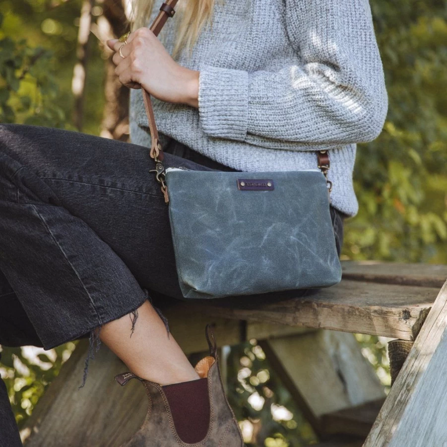 Shoulder Bags & Crossbodys | Red House Red House Waxed Canvas Mini Crossbody SLATE