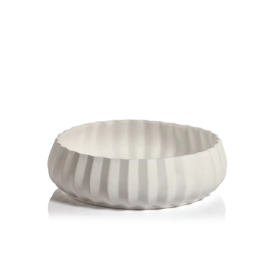 Serveware | Slate Fluted Ceramic Serving Bowl SLATE