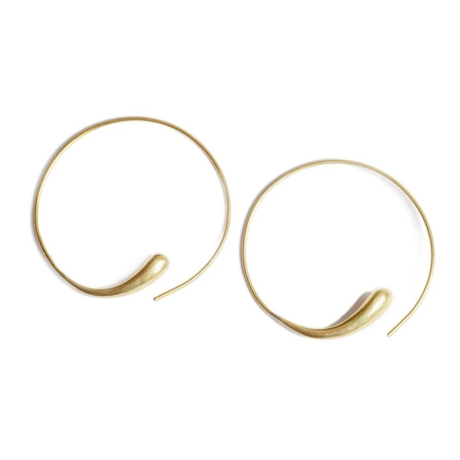 Earrings | Dash Hoop Threader Earrings SLATE