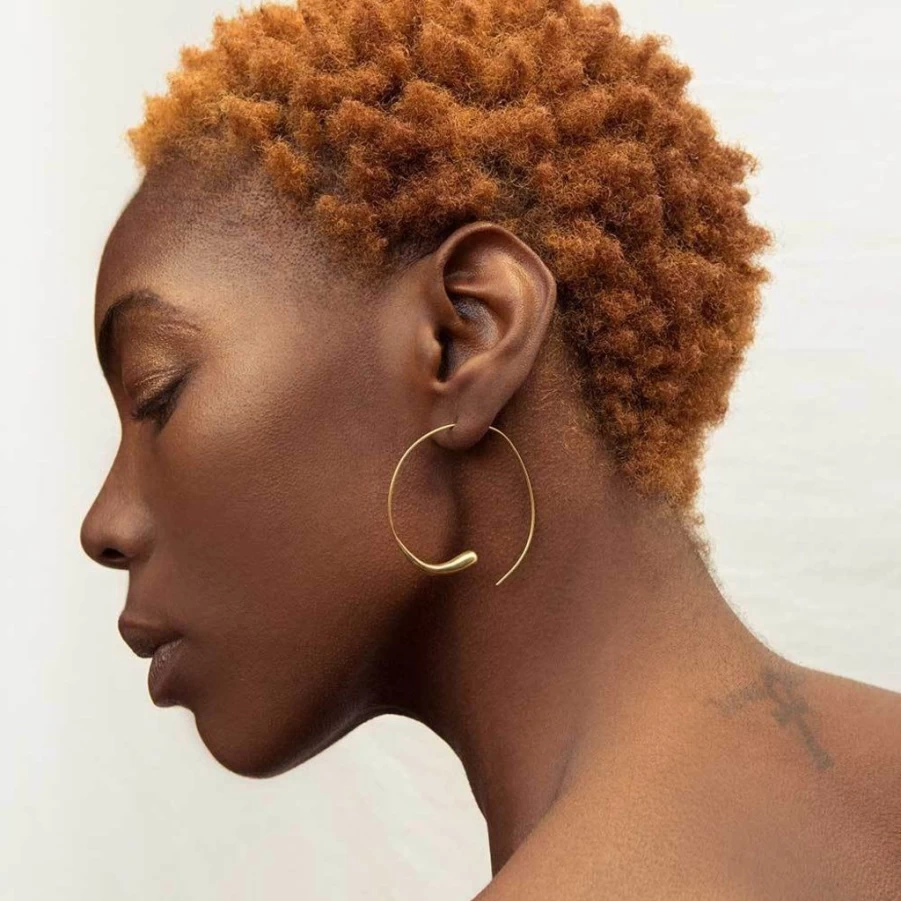 Earrings | Dash Hoop Threader Earrings SLATE