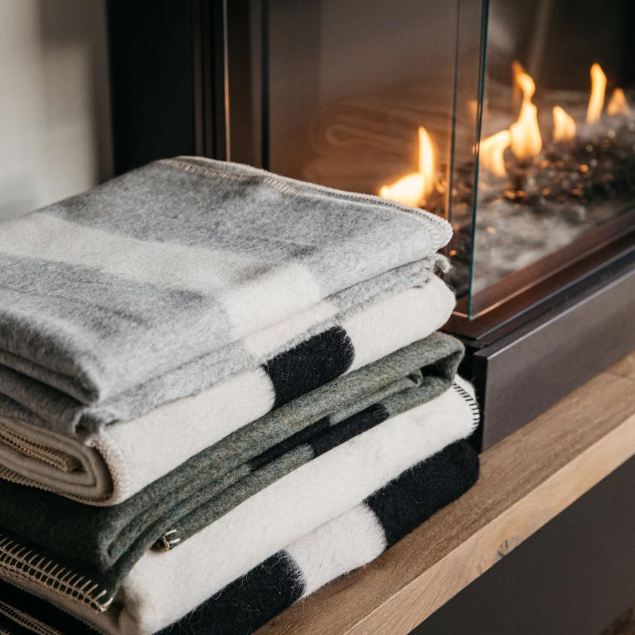 Textiles | Blacksaw Siempre Recycled Blanket SLATE