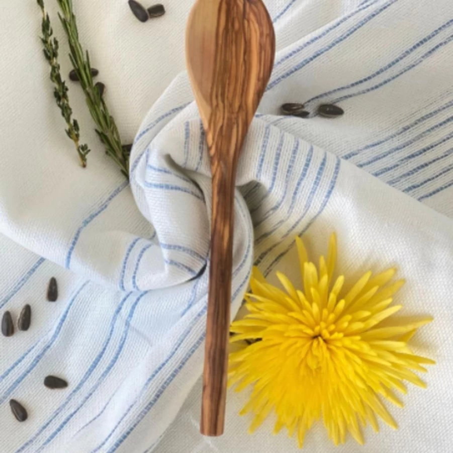 Serveware | Olive Wood Medium Spoon SLATE