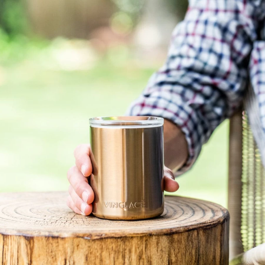 Barware | Vinglace Insulated Whiskey Tumbler SLATE