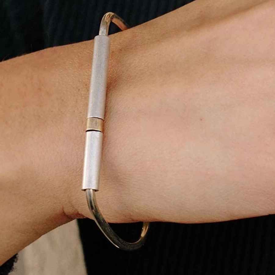 Bracelets | Colleen Mauer Designs Colleen Mauer Designs Repetition Bangle Bracelet SLATE