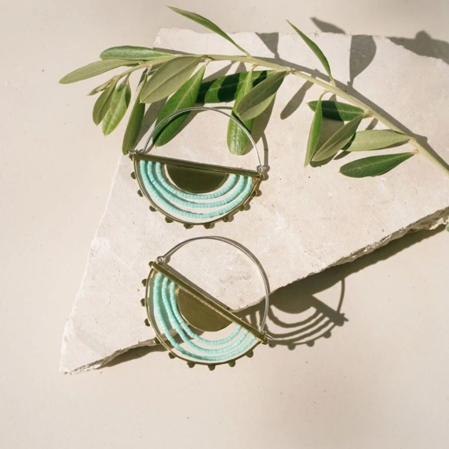 Earrings | Hemisphere Earring SLATE